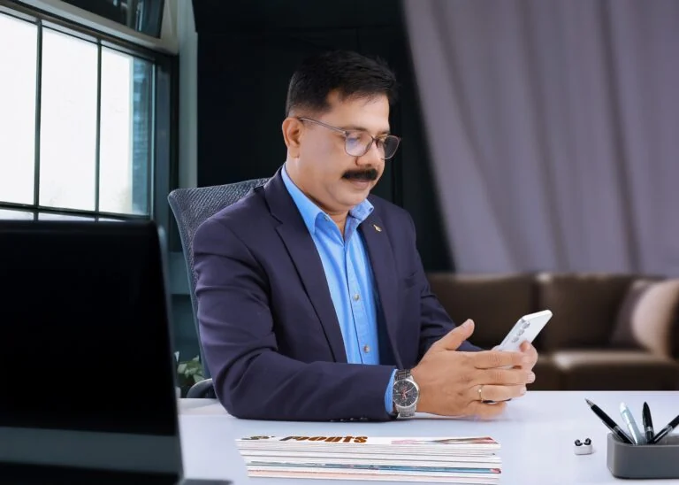 Shaji Cosmos in consultation setting